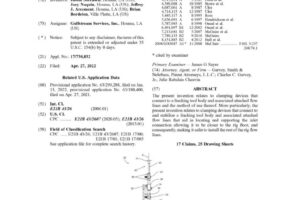 US11732562-B1 Offhshore Frac Head Clamp Apparatus and Method of Use Thereof