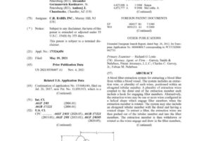 US-11903811-Embolus Blood Clot Filter Removal System and Method